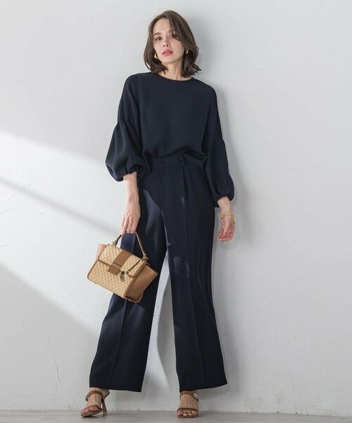 Viaggio Blu / ビアッジョブルー シャツ・ブラウス | スムージーサテン袖ピンタックブラウス≪洗濯機で洗える≫ | 詳細16