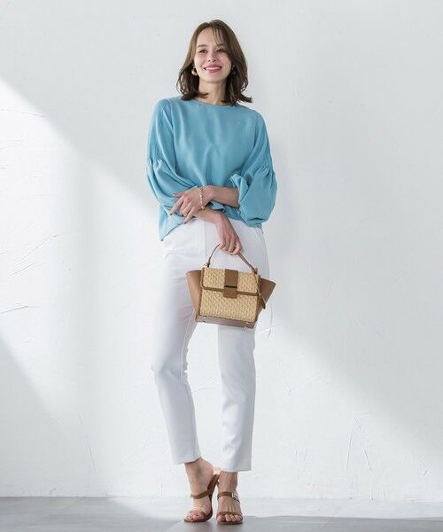 Viaggio Blu / ビアッジョブルー シャツ・ブラウス | スムージーサテン袖ピンタックブラウス≪洗濯機で洗える≫ | 詳細19