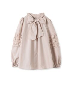 Viaggio Blu / ビアッジョブルー シャツ・ブラウス | 袖レース切替ブラウス≪洗濯機で洗える≫