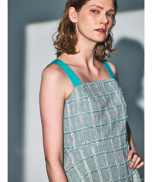 Viaggio Blu / ビアッジョブルー ロング・マキシ丈ワンピース | LINTONツイードワンピース | 詳細1