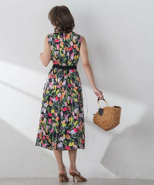 Viaggio Blu / ビアッジョブルー ロング・マキシ丈ワンピース | チューリッププリントワンピース≪洗濯機で洗える≫ | 詳細12