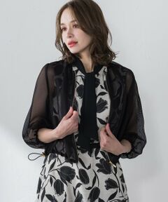 Viaggio Blu / ビアッジョブルー テーラードジャケット | カラミメッシュブルゾン≪手洗い可能≫