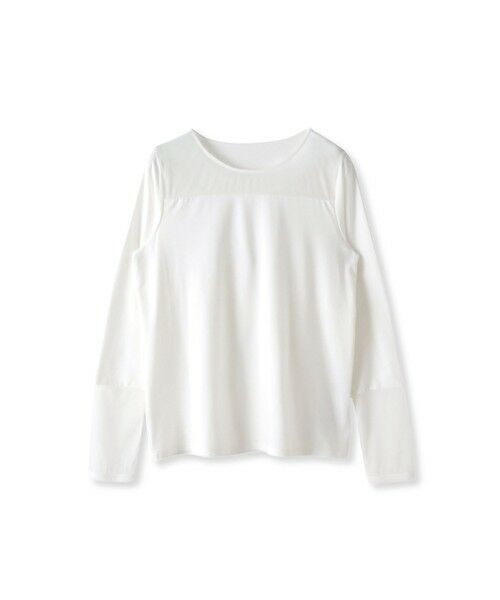 Viaggio Blu / ビアッジョブルー カットソー | シアー切替カットプルオーバー≪洗濯機で洗える≫ | 詳細1