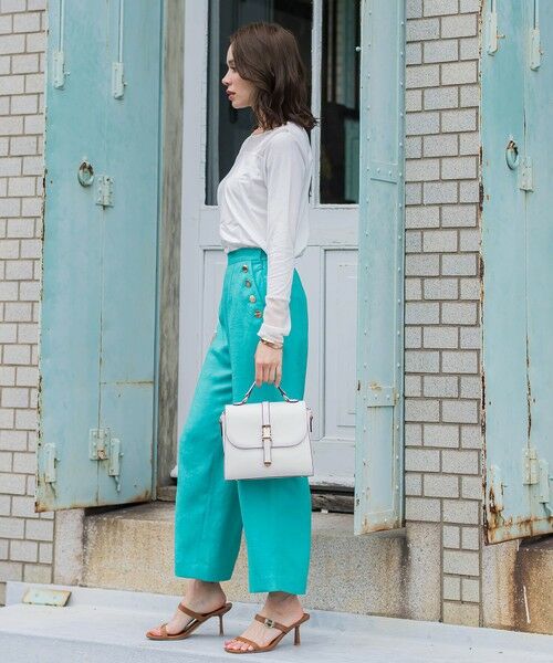 Viaggio Blu / ビアッジョブルー カットソー | シアー切替カットプルオーバー≪洗濯機で洗える≫ | 詳細14