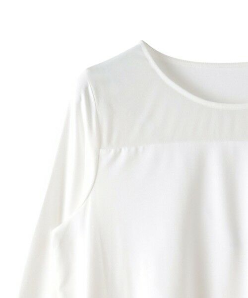 Viaggio Blu / ビアッジョブルー カットソー | シアー切替カットプルオーバー≪洗濯機で洗える≫ | 詳細2