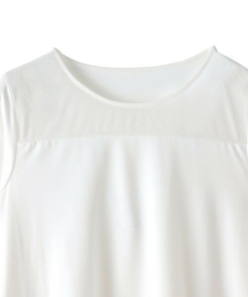 Viaggio Blu / ビアッジョブルー カットソー | シアー切替カットプルオーバー≪洗濯機で洗える≫ | 詳細3