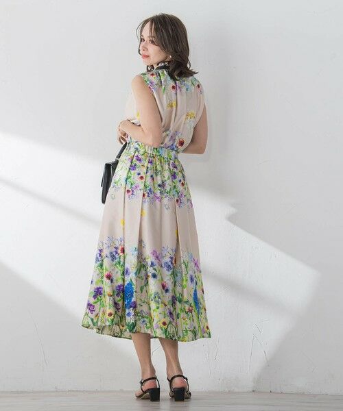 Viaggio Blu / ビアッジョブルー ミニ・ひざ丈スカート | フラワーブーケプリントスカート≪洗濯機で洗える≫ | 詳細26