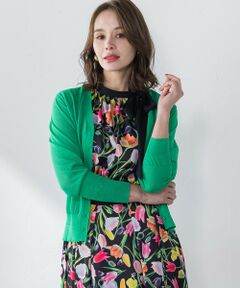 Viaggio Blu / ビアッジョブルー カーディガン・ボレロ | 【新色追加】シアーシャイニーニットカーディガン≪手洗い可能≫