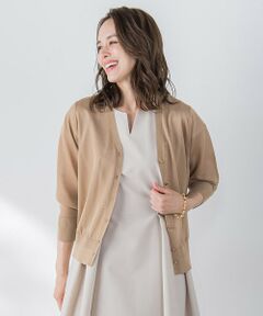 Viaggio Blu / ビアッジョブルー カーディガン・ボレロ | 【新色追加】シアーシャイニーニットカーディガン≪手洗い可能≫