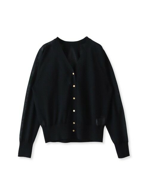 Viaggio Blu / ビアッジョブルー カーディガン・ボレロ | 【新色追加】シアーシャイニーニットカーディガン≪手洗い可能≫ | 詳細13