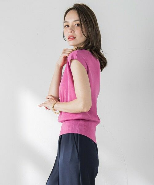 Viaggio Blu / ビアッジョブルー ニット・セーター | 【新色追加】ルシンダ前後2wayパールニット≪手洗い可能≫ | 詳細24