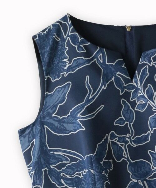 Viaggio Blu / ビアッジョブルー ロング・マキシ丈ワンピース | 【WEB限定】オパールフラワーデニムワンピース≪洗濯機で洗える≫ | 詳細12