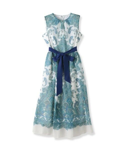 Viaggio Blu / ビアッジョブルー ロング・マキシ丈ワンピース | ペイズリープリントワンピース≪手洗い可能≫ | 詳細13