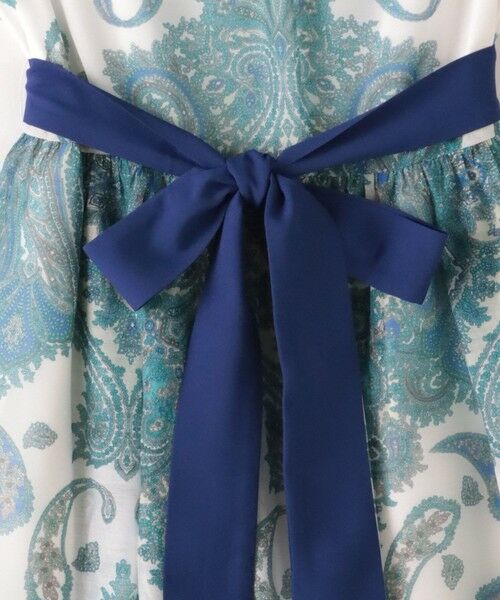 Viaggio Blu / ビアッジョブルー ロング・マキシ丈ワンピース | ペイズリープリントワンピース≪手洗い可能≫ | 詳細17