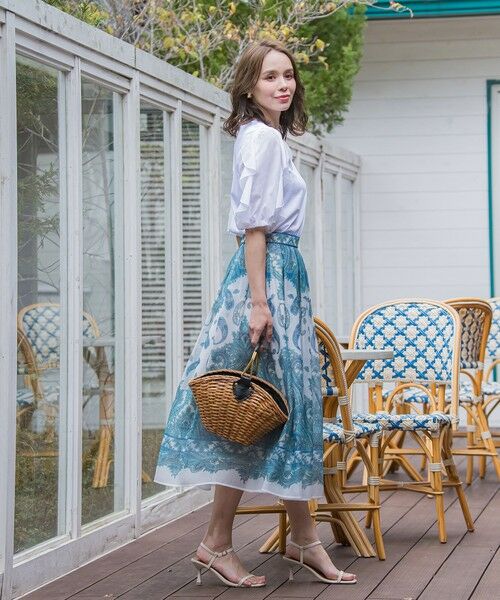 Viaggio Blu / ビアッジョブルー カットソー | ラッフルスリーブプルオーバー≪洗濯機で洗える≫ | 詳細6