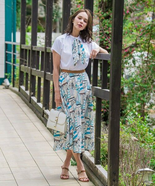 Viaggio Blu / ビアッジョブルー カットソー | ヨット柄スカーフ付きプルオーバー≪洗濯機で洗える≫ | 詳細12