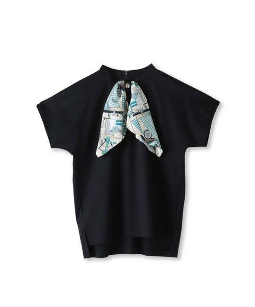 Viaggio Blu / ビアッジョブルー カットソー | ヨット柄スカーフ付きプルオーバー≪洗濯機で洗える≫ | 詳細18