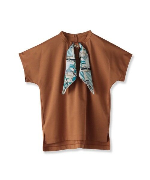 Viaggio Blu / ビアッジョブルー カットソー | ヨット柄スカーフ付きプルオーバー≪洗濯機で洗える≫ | 詳細24