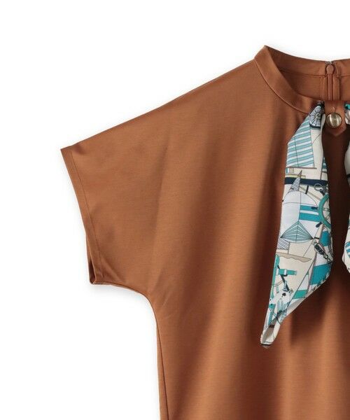 Viaggio Blu / ビアッジョブルー カットソー | ヨット柄スカーフ付きプルオーバー≪洗濯機で洗える≫ | 詳細27