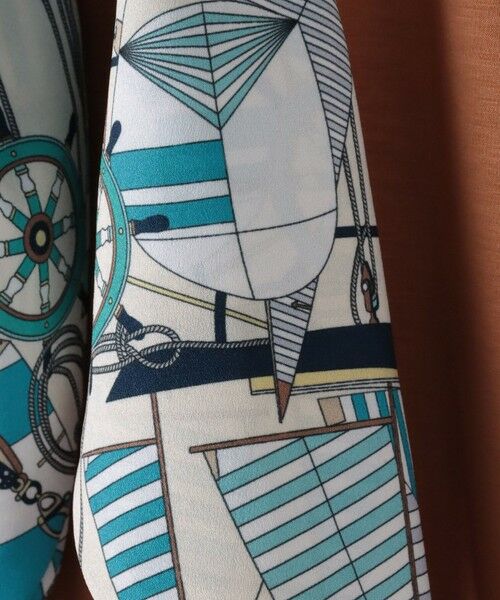 Viaggio Blu / ビアッジョブルー カットソー | ヨット柄スカーフ付きプルオーバー≪洗濯機で洗える≫ | 詳細30