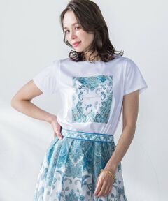 リボン柄スカーフ付きニット≪手洗い可能≫ | Viaggio Blu