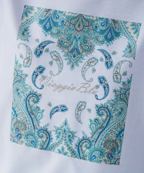 Viaggio Blu / ビアッジョブルー カットソー | ペイズリープリントTシャツ≪洗濯機で洗える≫ | 詳細11