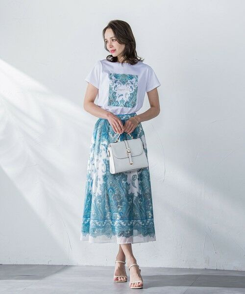 Viaggio Blu / ビアッジョブルー カットソー | ペイズリープリントTシャツ≪洗濯機で洗える≫ | 詳細2