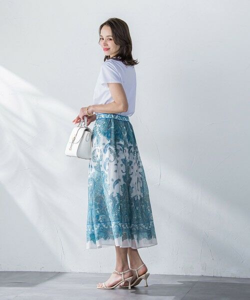 Viaggio Blu / ビアッジョブルー カットソー | ペイズリープリントTシャツ≪洗濯機で洗える≫ | 詳細4