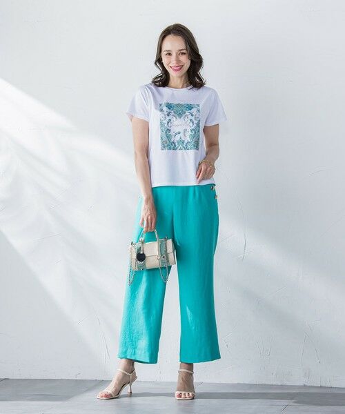 Viaggio Blu / ビアッジョブルー カットソー | ペイズリープリントTシャツ≪洗濯機で洗える≫ | 詳細8