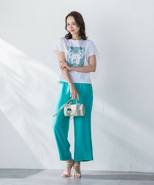 Viaggio Blu / ビアッジョブルー カットソー | ペイズリープリントTシャツ≪洗濯機で洗える≫ | 詳細9