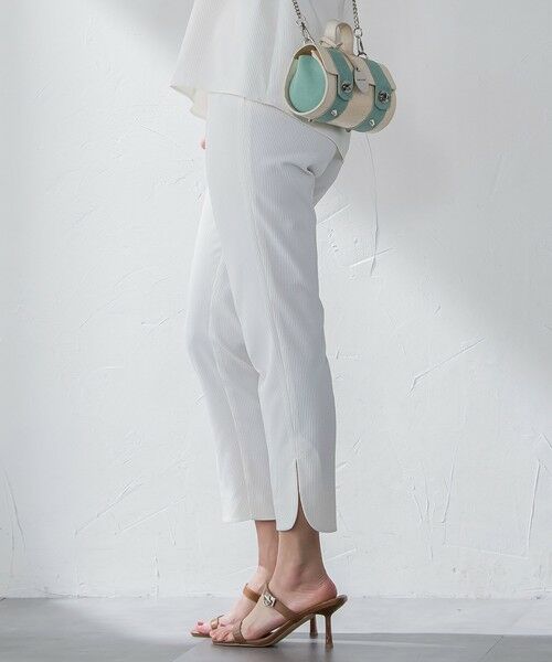 Viaggio Blu / ビアッジョブルー その他パンツ | 【新色追加】ストレッチドビー裾スリットパンツ≪洗濯機で洗える≫ | 詳細3