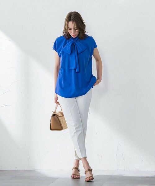 Viaggio Blu / ビアッジョブルー その他パンツ | 【新色追加】ストレッチドビー裾スリットパンツ≪洗濯機で洗える≫ | 詳細8