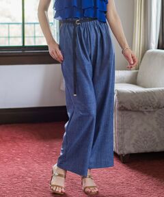 Viaggio Blu / ビアッジョブルー その他パンツ | ハイテンションワイドパンツ≪洗濯機で洗える≫