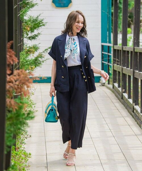 Viaggio Blu / ビアッジョブルー その他パンツ | アイアスワイドパンツ≪手洗い可能≫ | 詳細11