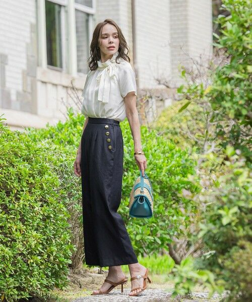Viaggio Blu / ビアッジョブルー その他パンツ | アイアスワイドパンツ≪手洗い可能≫ | 詳細4