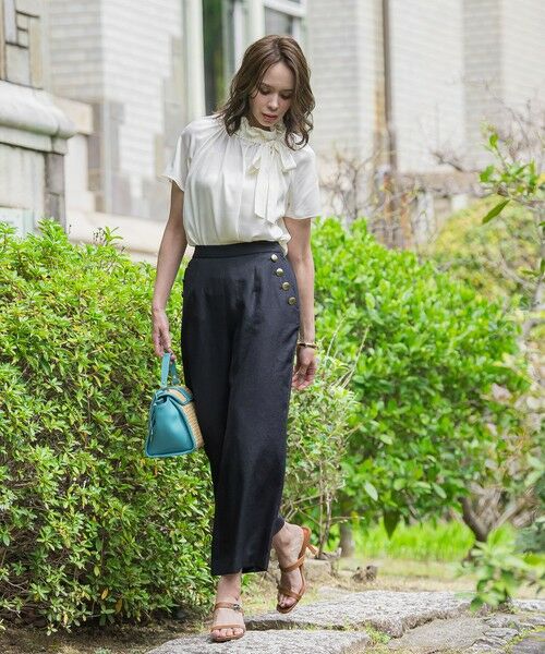 Viaggio Blu / ビアッジョブルー その他パンツ | アイアスワイドパンツ≪手洗い可能≫ | 詳細5
