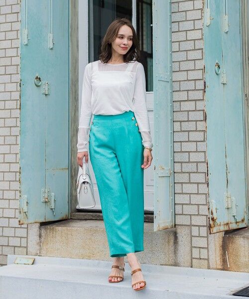 Viaggio Blu / ビアッジョブルー その他パンツ | アイアスワイドパンツ≪手洗い可能≫ | 詳細14