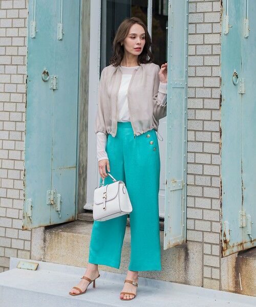 Viaggio Blu / ビアッジョブルー その他パンツ | アイアスワイドパンツ≪手洗い可能≫ | 詳細15