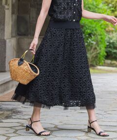 Viaggio Blu / ビアッジョブルー ミニ・ひざ丈スカート | フラワーローブスカート