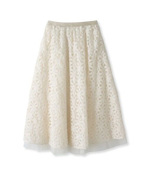 Viaggio Blu / ビアッジョブルー ミニ・ひざ丈スカート | フラワーローブスカート | 詳細10