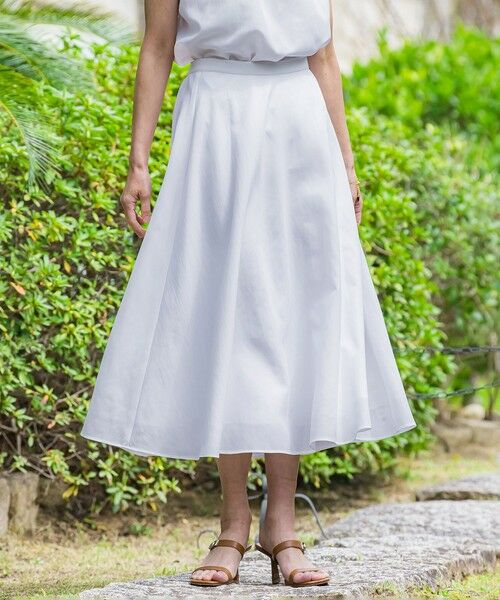 Viaggio Blu / ビアッジョブルー ミニ・ひざ丈スカート | ドライシアーシャンブレースカート≪手洗い可能≫ | 詳細7