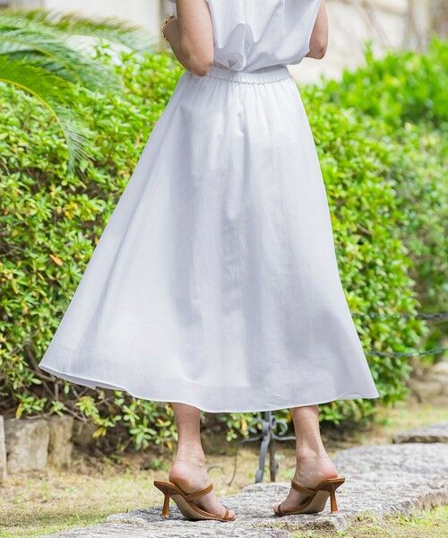 Viaggio Blu / ビアッジョブルー ミニ・ひざ丈スカート | ドライシアーシャンブレースカート≪手洗い可能≫ | 詳細8