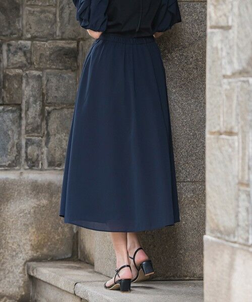 Viaggio Blu / ビアッジョブルー ミニ・ひざ丈スカート | ドライシアーシャンブレースカート≪手洗い可能≫ | 詳細12