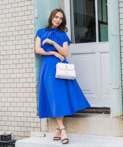 Viaggio Blu / ビアッジョブルー ミニ・ひざ丈スカート | ドライシアーシャンブレースカート≪手洗い可能≫ | 詳細21