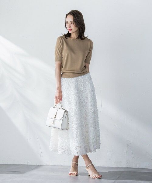 Viaggio Blu / ビアッジョブルー ミニ・ひざ丈スカート | フラワーチュールスカート | 詳細12