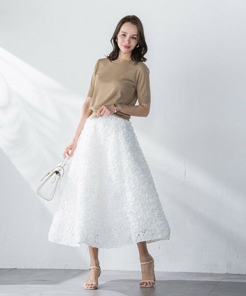 Viaggio Blu / ビアッジョブルー ミニ・ひざ丈スカート | フラワーチュールスカート | 詳細13