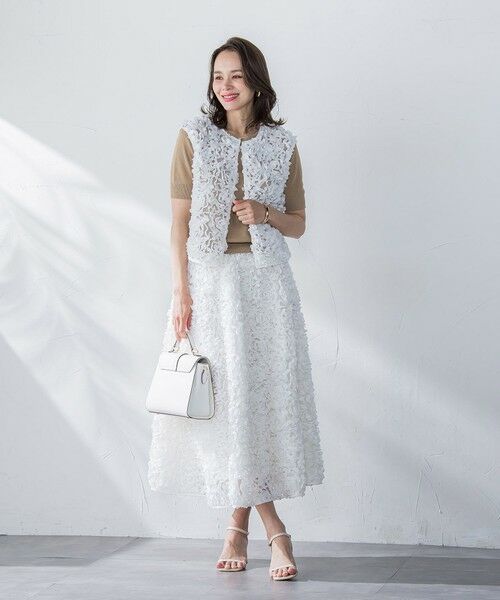 Viaggio Blu / ビアッジョブルー ミニ・ひざ丈スカート | フラワーチュールスカート | 詳細14