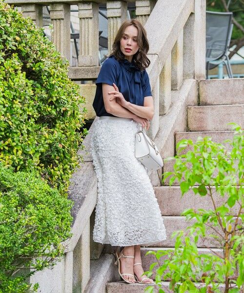 Viaggio Blu / ビアッジョブルー ミニ・ひざ丈スカート | フラワーチュールスカート | 詳細4