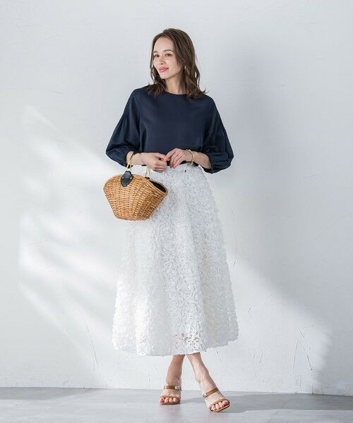 Viaggio Blu / ビアッジョブルー ミニ・ひざ丈スカート | フラワーチュールスカート | 詳細8