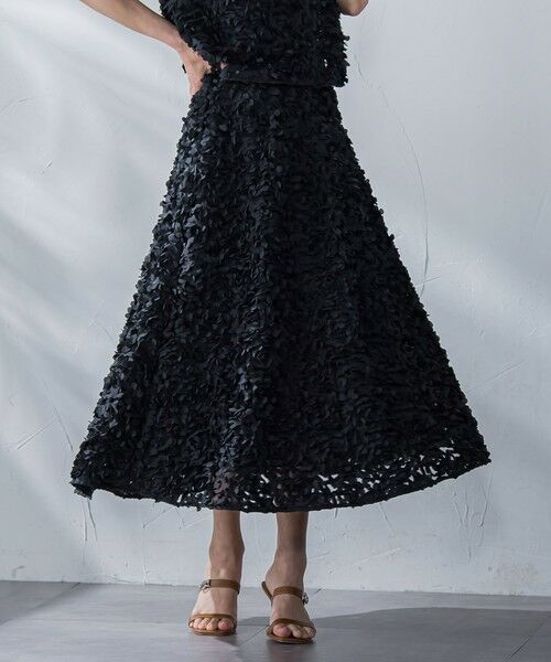 Viaggio Blu / ビアッジョブルー ミニ・ひざ丈スカート | フラワーチュールスカート | 詳細16